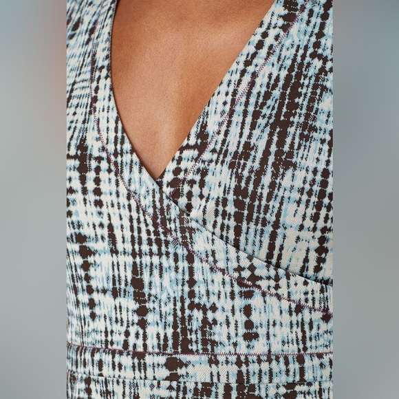 NEW Diane Von Furstenberg Anissa Sheath Midi Jacquard Business Dress Size 0 - Picture 5 of 16